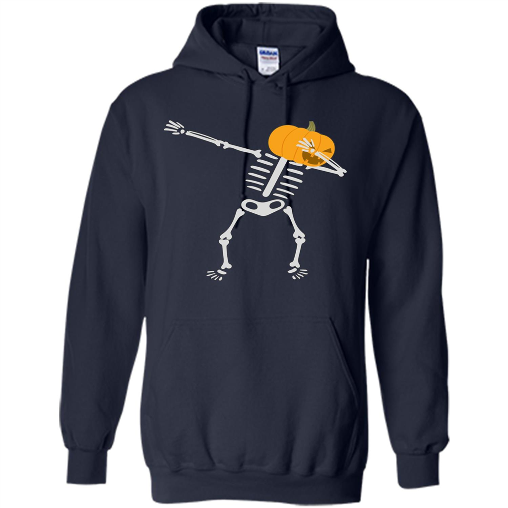 Dabbing Skeleton T-shirt Pumpkin Heat Dabbing Skeleton Navy