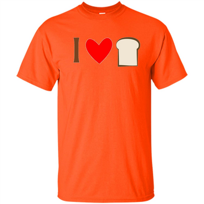 I Love White Bread T-shirt Orange