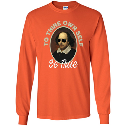 Music T-shirt To Thine Own Self Be True T-shirt Orange