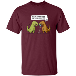 Funny Dinosaur T-shirt Dude Did You Eat The Last Unicorn T-shirt