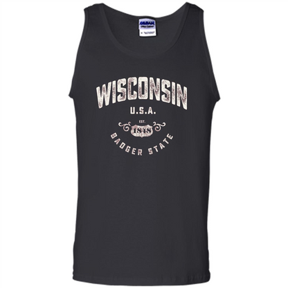 Wisconsin Badger State T-shirt Black