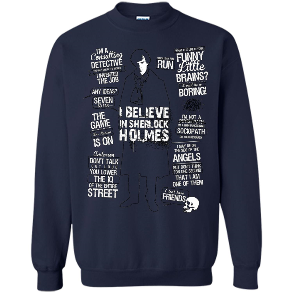 Detective Quotes To A Great Mind Nothing Is Little T-shirt Navy