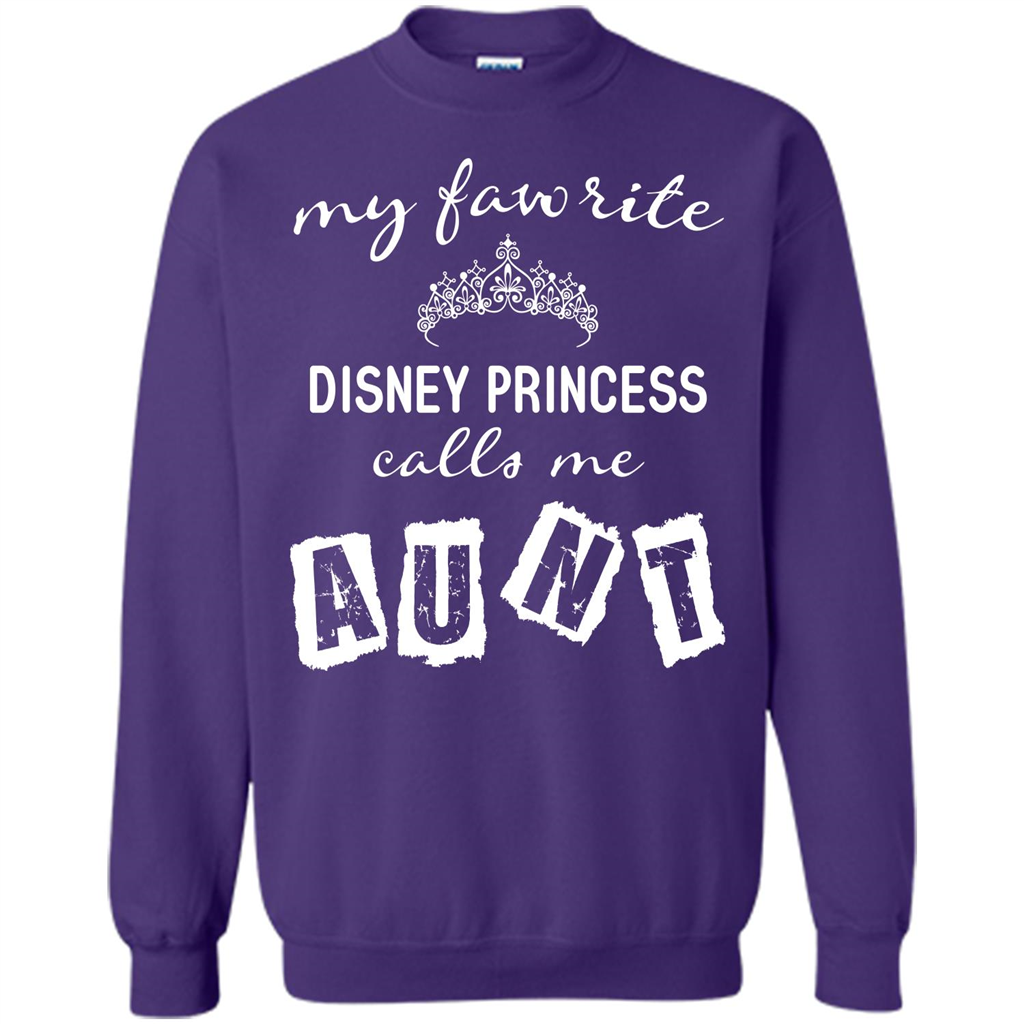 Disney Aunt T-shirt My Favorite Disney Princess Calls Me Aunt Purple