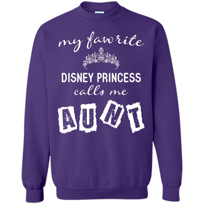 Disney Aunt T-shirt My Favorite Disney Princess Calls Me Aunt Purple