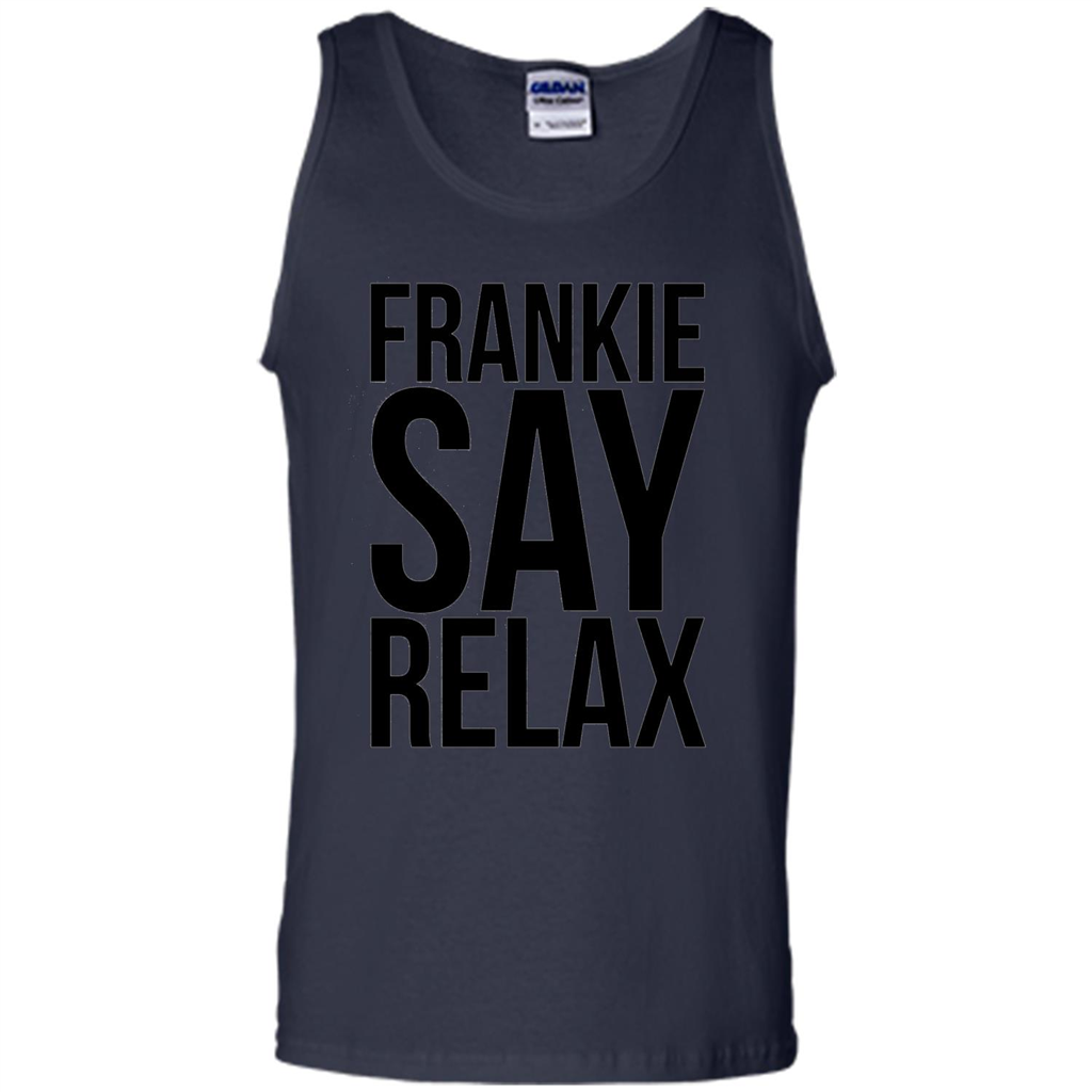 Music Lover T-shirt Frankie Say Relax Navy