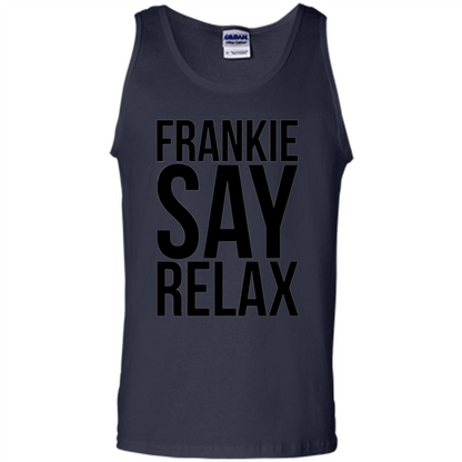 Music Lover T-shirt Frankie Say Relax Navy