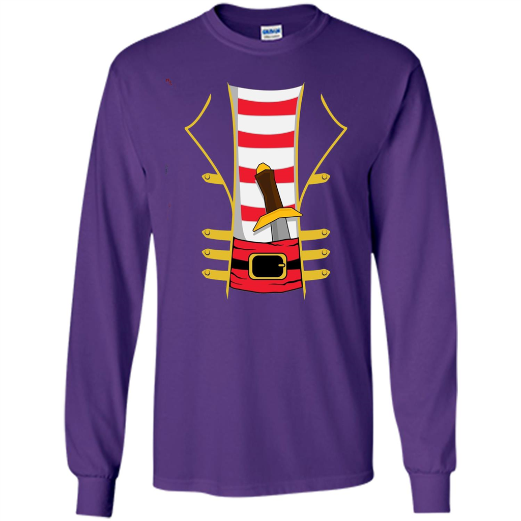 Pirate Sword T-shirt Halloween Costume - Dress Like A Pirate Purple