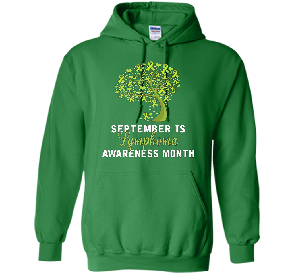 Lymphoma Cancer Awareness T-shirt September Is Lymphoma Awareness Month Irish Green