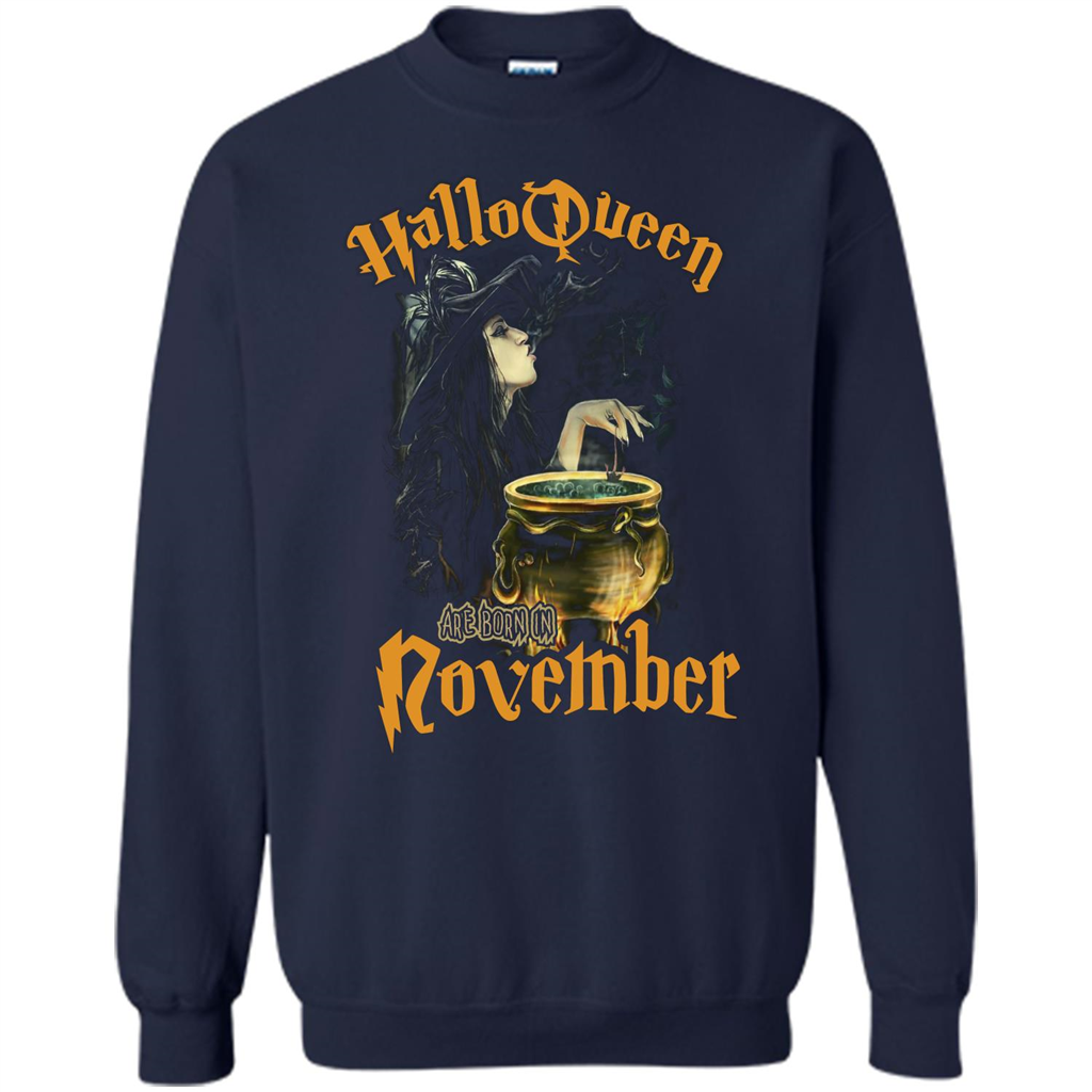 HalloQueen Are Born In November T-shirt Navy