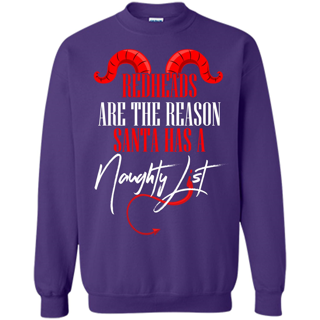 RedHeads Are The Reason Santa Has A Naughty List T-shirt Orange
