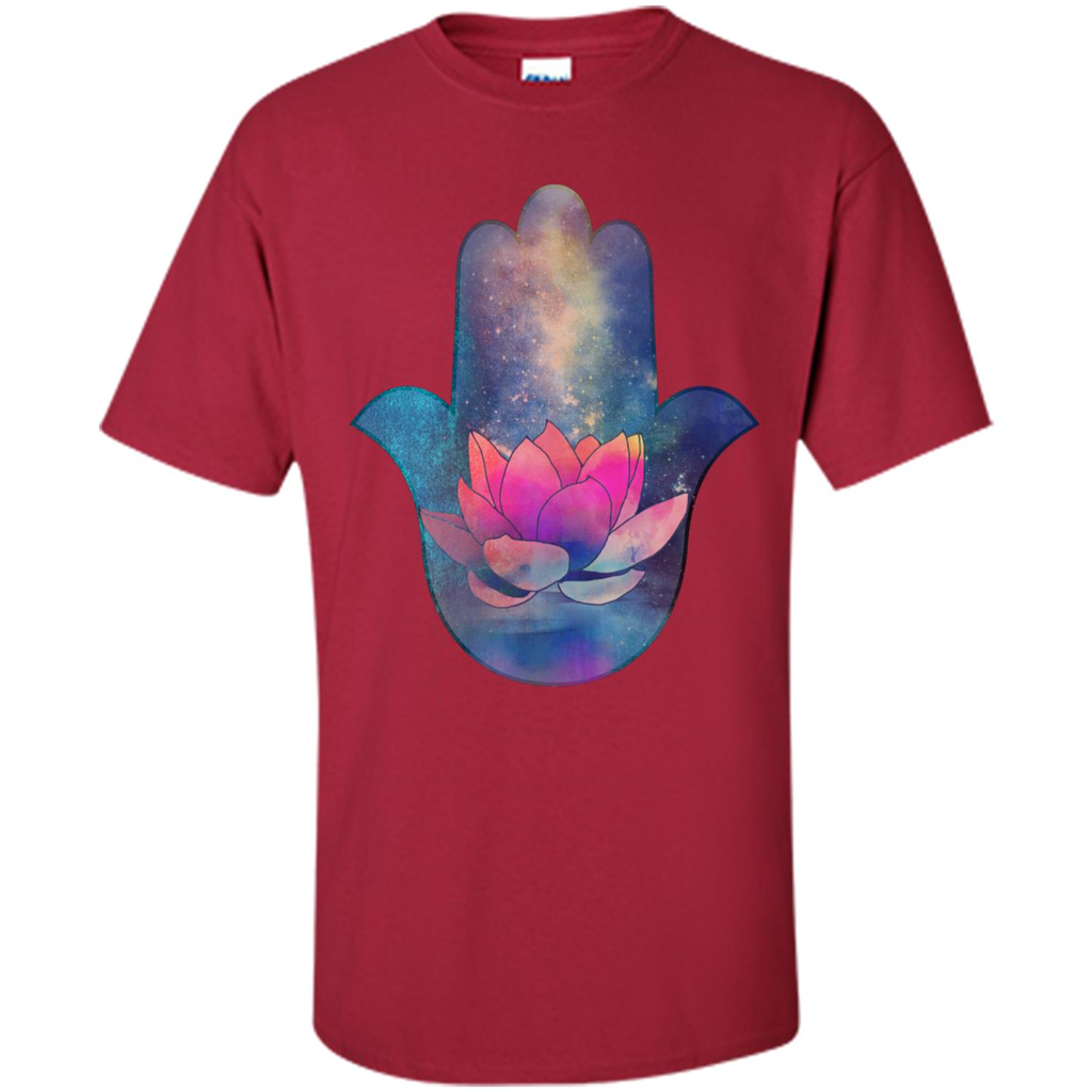 Hamsa Lotus T-Shirt Cardinal