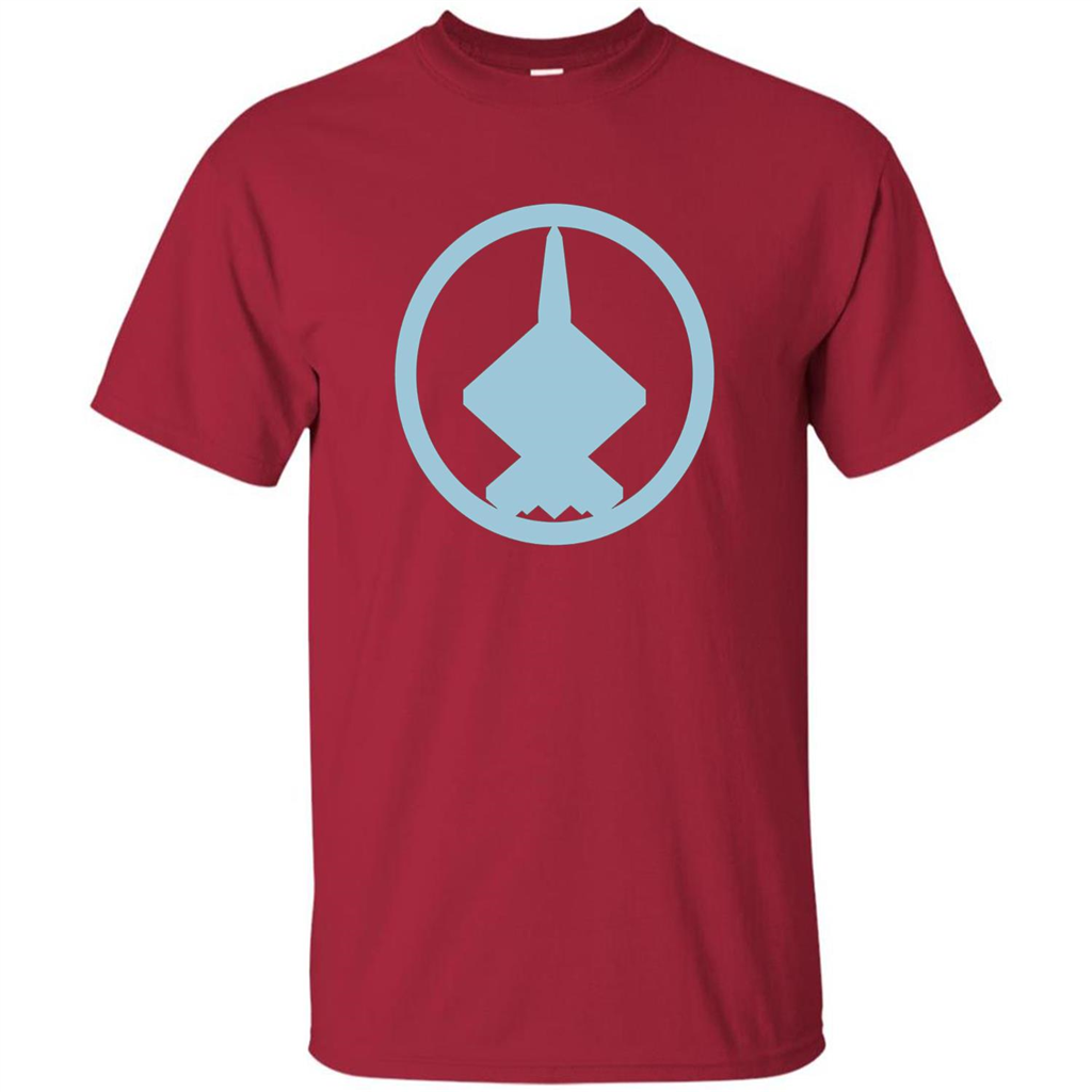 YF-23 Blue Air Force Military Fighter Jet T-Shirt Cardinal