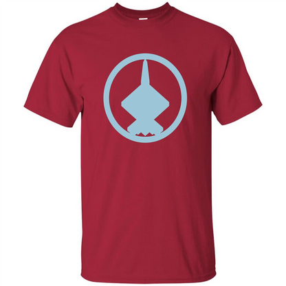 YF-23 Blue Air Force Military Fighter Jet T-Shirt Cardinal