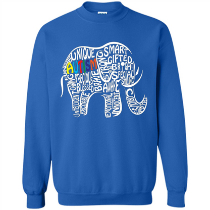 Autism Awareness Elephant T-shirt Royal