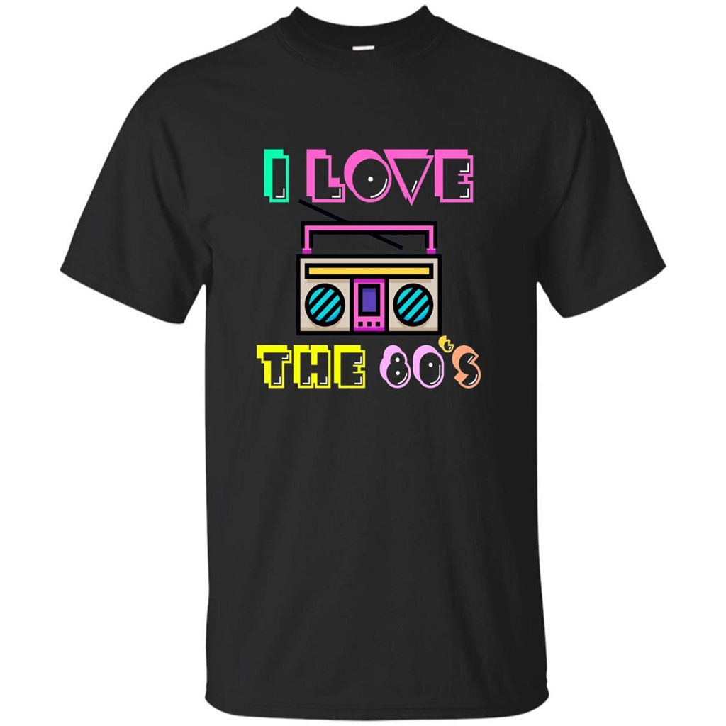 I Love The 80's T-shirt Black