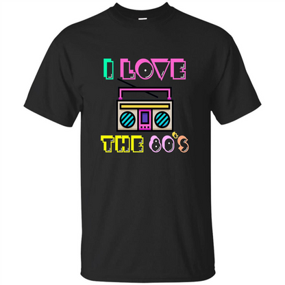 I Love The 80's T-shirt Black