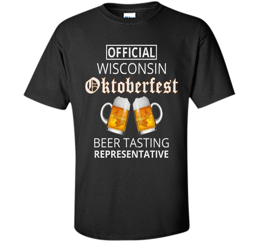 Funny Wisconsin Oktoberfest T-shirt Black S