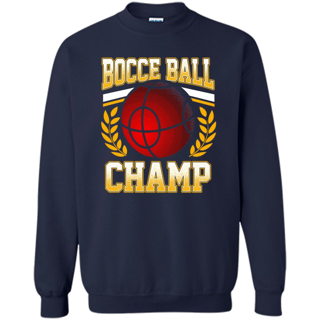 Bocce Ball Champ T-Shirt Bocce Ball Player Navy
