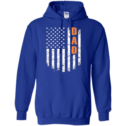 Fathers Day T-shirt American Flag Royal
