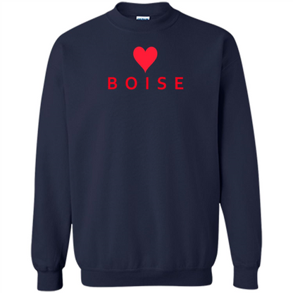 Boise Idaho With Heart Love T-shirt