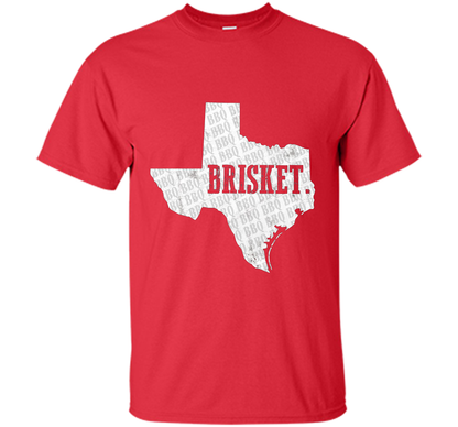 Texas Brisket T Shirt BBQ Brisket Shirt for Pitmasters t-shirt Red