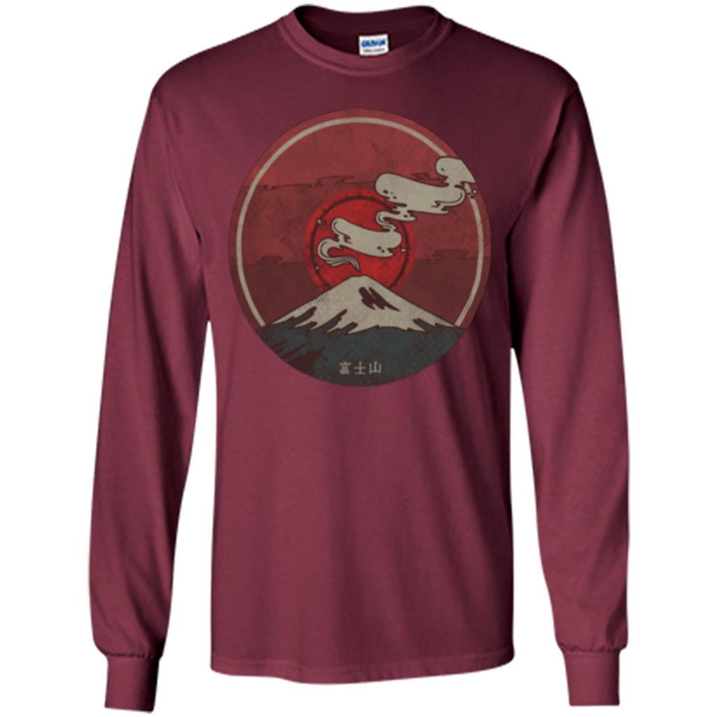Mount Fuji T-shirt Maroon