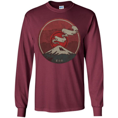 Mount Fuji T-shirt Maroon