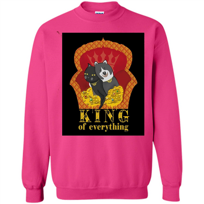 Cats And Dogs Lovers T-shirt King Of Everything Heliconia