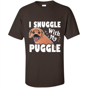 Puggle T-Shirt I Snuggle With My Puggle