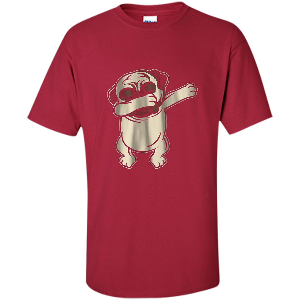 Pug Dabbing T-shirt Cardinal