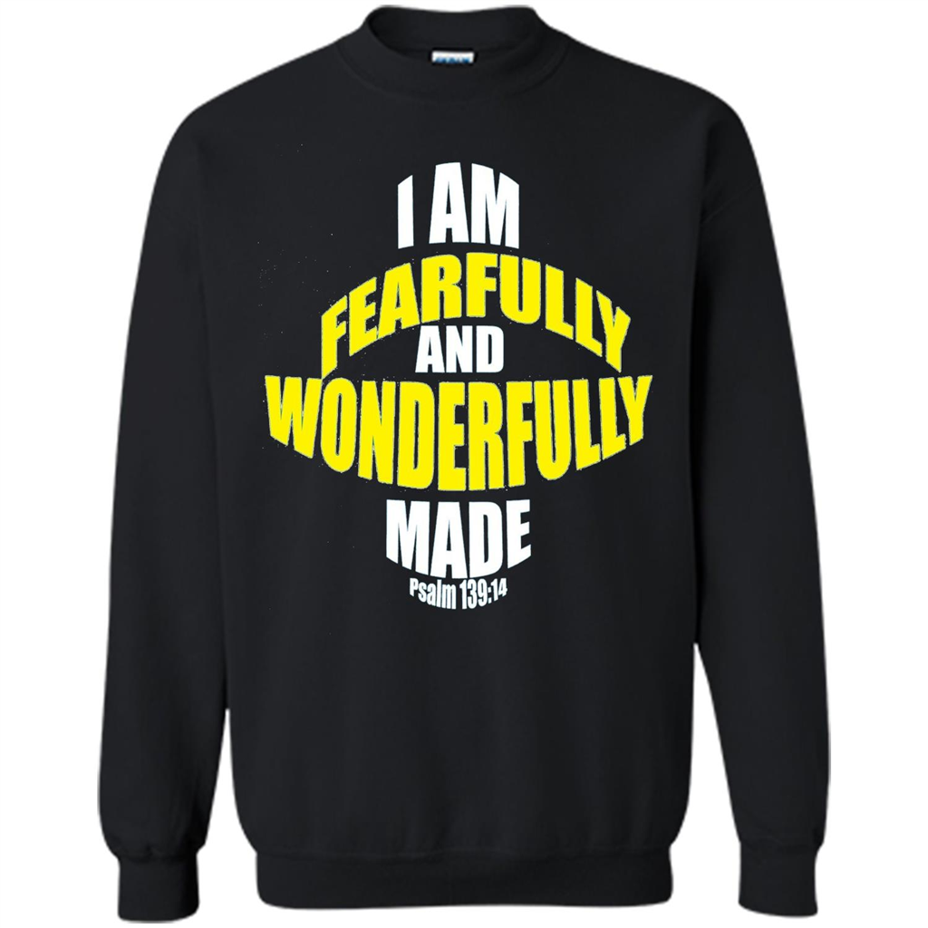 Fearfully And Wonderfully Made Christian T-Shirt Black
