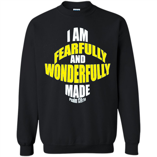 Fearfully And Wonderfully Made Christian T-Shirt Black
