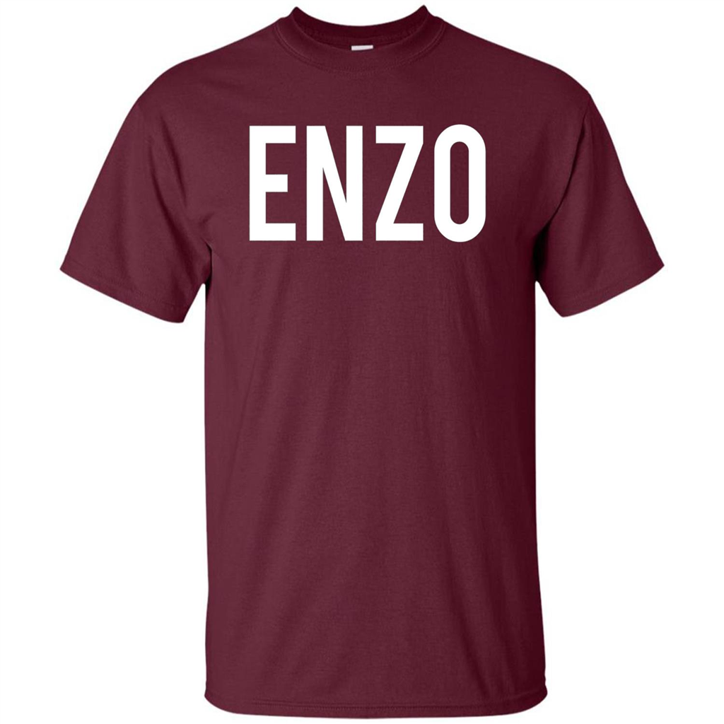 Enzo T-Shirt - Cool New Funny Name Maroon