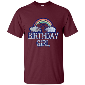 Birthday Girl Rainbow T-shirt