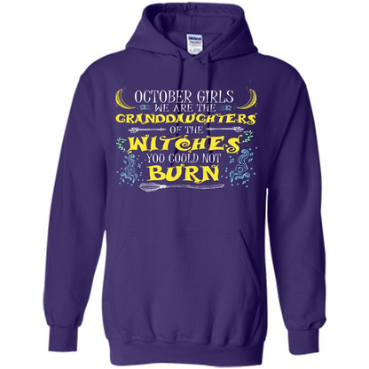 Halloween T-shirt October Girls T-shirt Purple