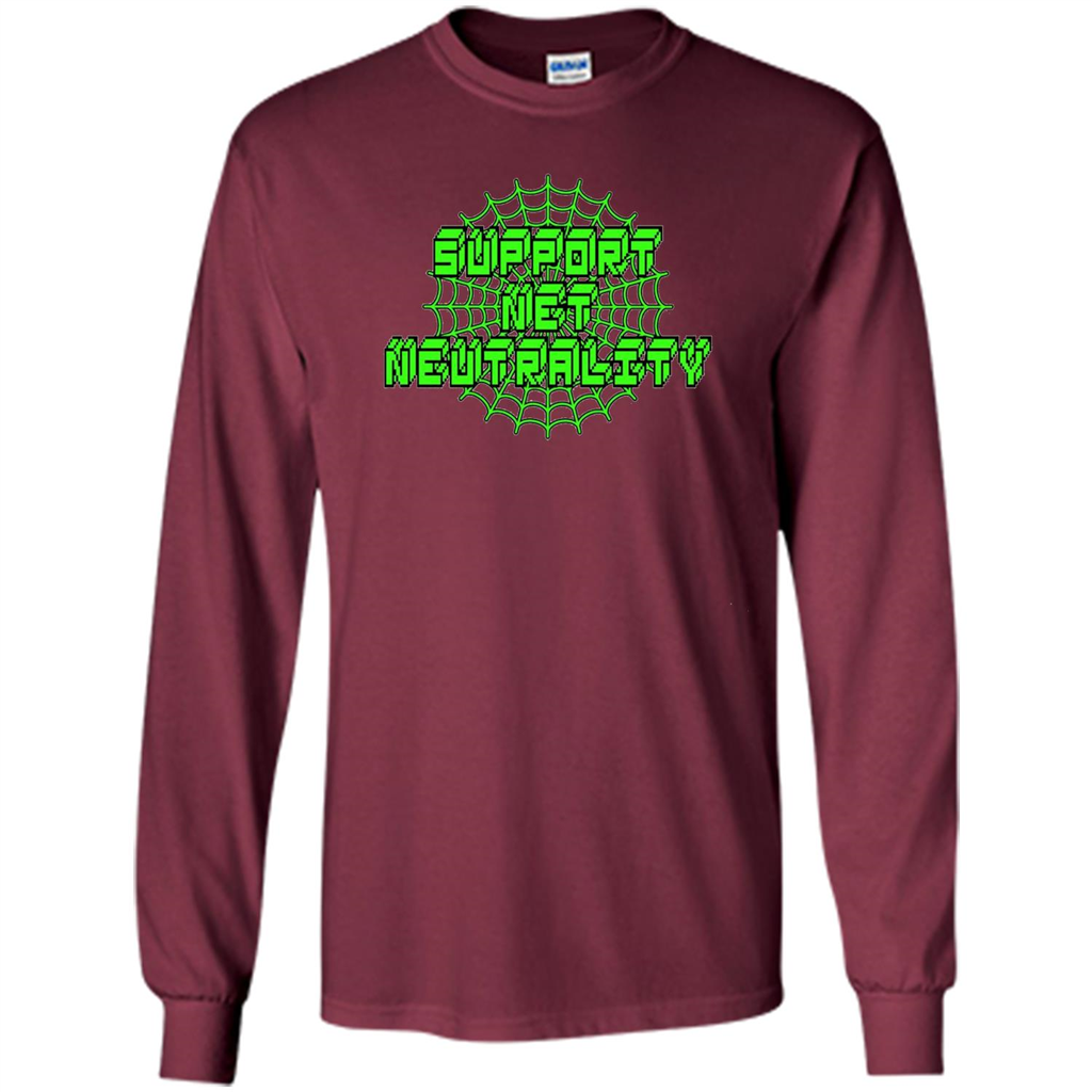 Support Net Neutrality T-shirt Maroon