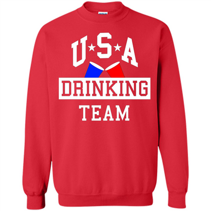 Independence Day T-shirt USA Drinking Team Red
