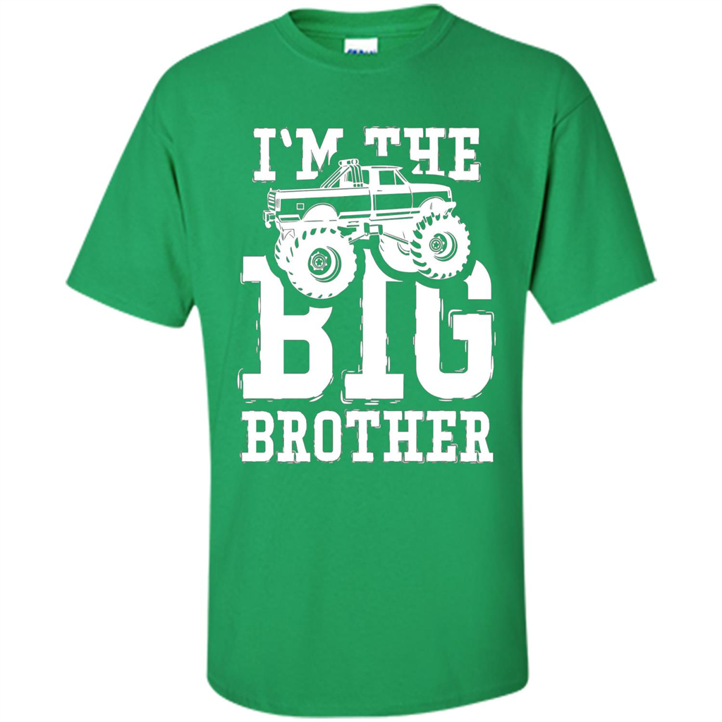 I'm The Big Brother Monster Truck T-shirt Irish Green