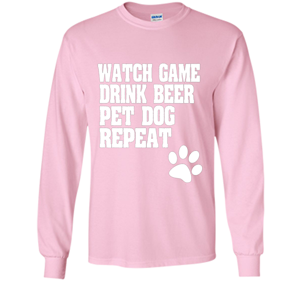 Sports Fan, Beer Drinker, Dog Lover Shirt for men and women shirt Light Pink