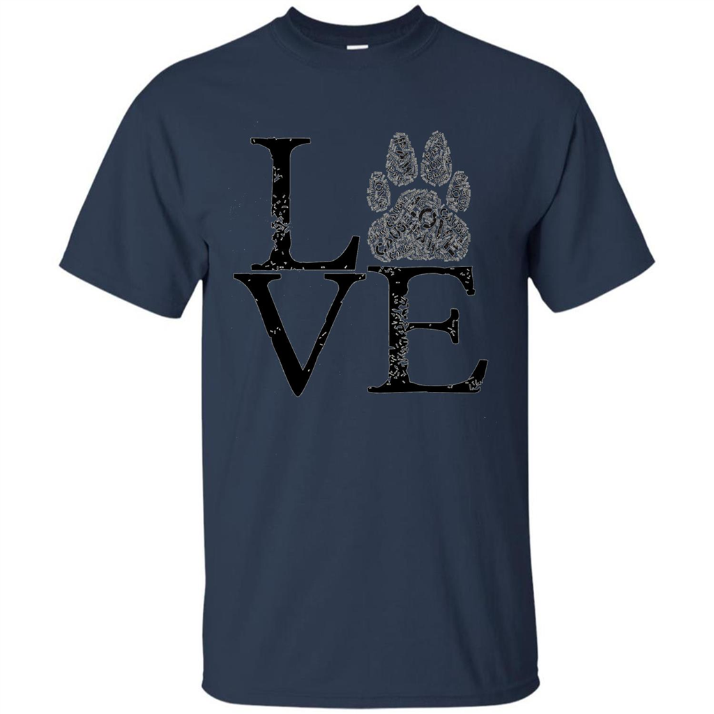 Paw T-shirt Animal Lover T-shirt Navy