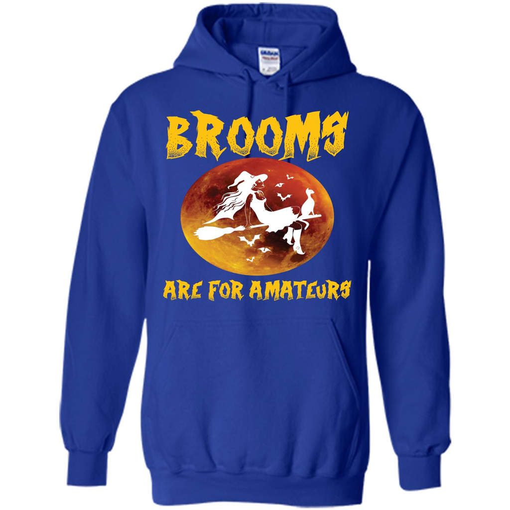 Halloween T-shirt Brooms Are For Amateurs T-shirt Royal