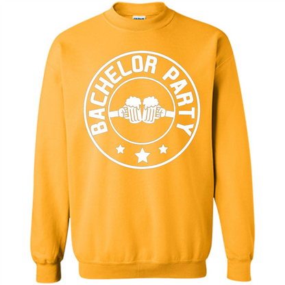 Men's Bachelor Party Cheers T-shirt Gold