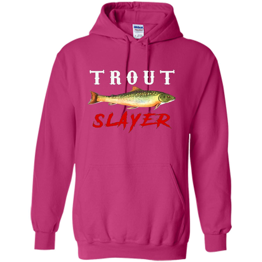 Fisherman T-shirt Trout Slayer T-Shirt Heliconia