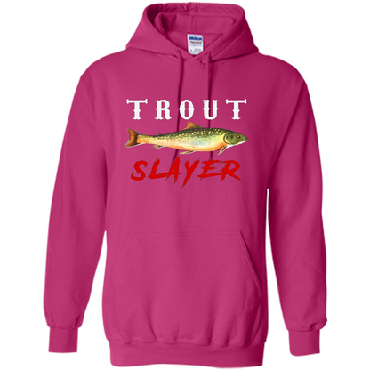 Fisherman T-shirt Trout Slayer T-Shirt Heliconia