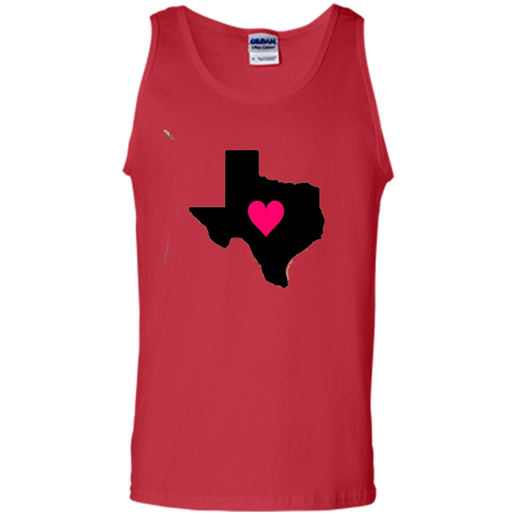 Texas - My Heart Is In Texas T-shirt Red