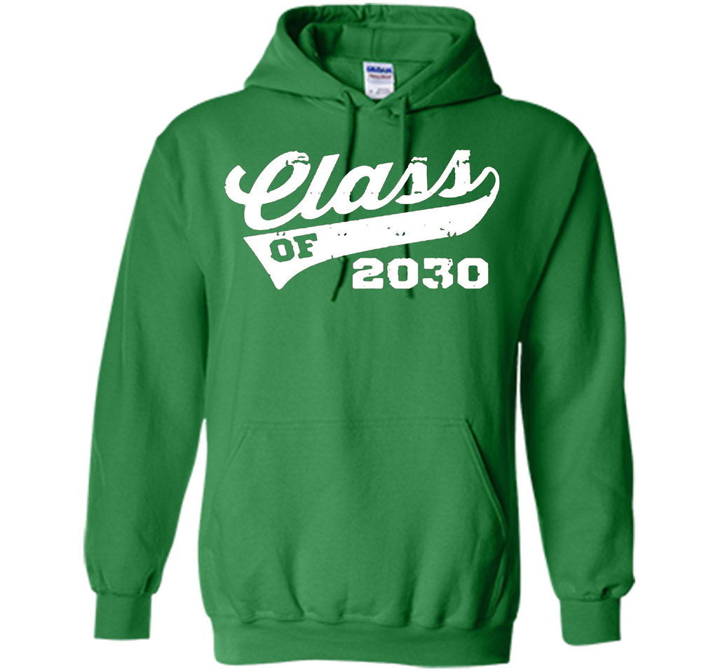 Kindergarten T-shirt Class Of 2030 Kindergarten Style T-shirt Irish Green