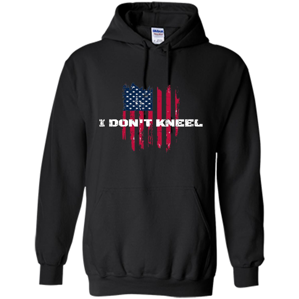 Military T-shirt I Don't Kneel T-shirt Black