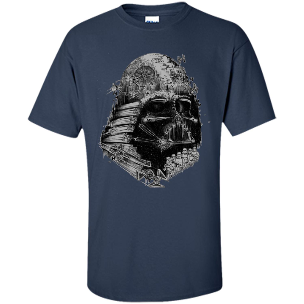 Movie T-shirt Darth Vader Build The Empire Graphic T-shirt Navy