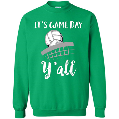 Volleyball Lovers T-shirt It's Game Day Y'all Tshirt Irish Green