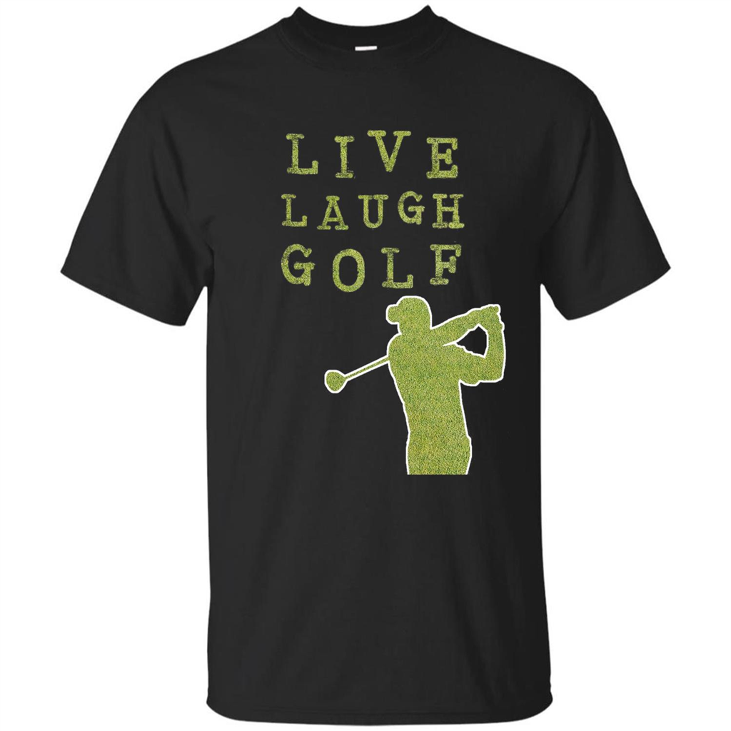 Love Golf T-shirt Live Laugh Golf T-shirt Black